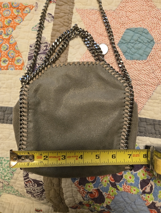 Stella McCartney Falabella Tiny – Gray with Silver Hardware - Picture 7 of 8